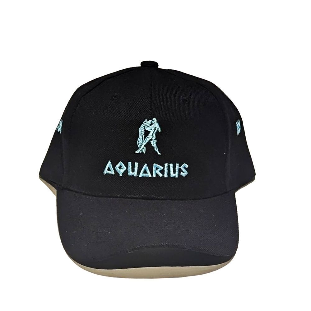 Aquarius Zodiac Astrology Hat Baseball Cap PresentGift Thick Material Adjustable